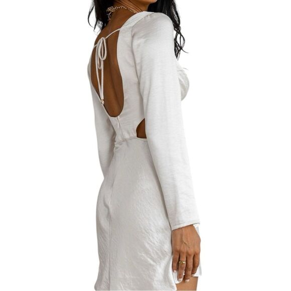 Selfie Leslie Shaken Not Stirred Chsmpagne Cut Out Mini Dress XL - Picture 7 of 12